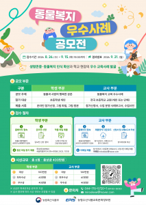 ‘동물복지 우수사례 공모전’ 포스터