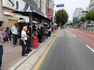 정류소 대기 행태(사업 시범구간 내 정류소)