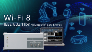 안리쓰 무선 커넥티비티 테스트 세트 MT8862A. 신규 소프트웨어 옵션을 통해 Wi-Fi 8(IEEE 802.11bn)과 블루투스® LE 디바이스의 RF 특성을 하나의 플랫폼에서 평가할 수 있다