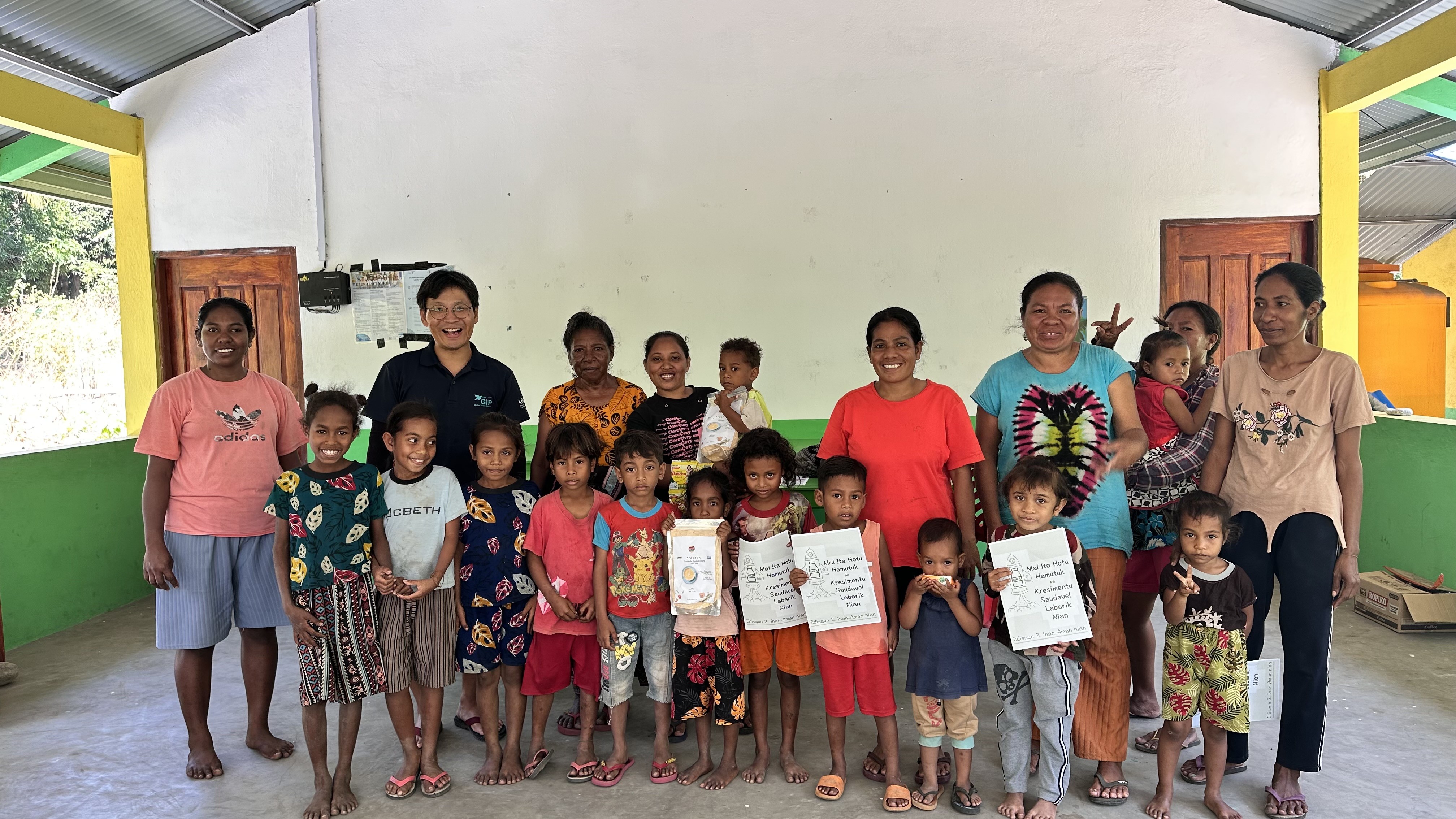 글로벌이너피스는 지역사회의 영양 인식 개선을 위해 어린이와 엄마가 함께하는 영양 교육 프로그램을 실시하고 있다