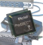 에이비옴(Aviom)사 전제품에 독점 공급되고 있는 액텔의 플래시 기반 FPGA 'RroASIC Plus'.
