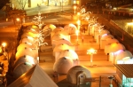 2003년 실시한 이글루 캠핑의 캠핑 존 야경사진