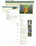 열대식물 데이터베이스의 초기화면과 검색화면
