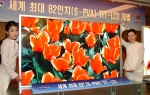 삼성전자가 세계 최대 크기의 82인치 TFT-LCD 패널을 개발, LCD업계 세계최고의 기술력을 과시했다.