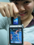 PDA에 탑재해 사용하는 1기가 네비게이션 지도가 국내 첫선을 보였다.