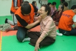 4월 2일 초예노인대학에서 실시한 '실버 보건복지 프로그램' 