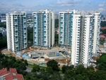 2005 ‘싱가포르 건축 디자인상(Best Buildable Design Awards)’ 대상을 수상한 현대건설 골든힐파크 콘도미니엄의 전경.