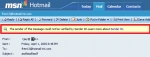MSN 핫메일 발송자 정보표시 기능