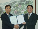 왼쪽 대상정보기술(주) 정용주 대표이사 
오른쪽 코난테크놀로지의 김영섬 대표이사