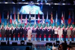 Guests from around the world on stage
