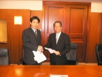 왼쪽 아라곤네트웍스 박준서 대표, 오른쪽 광통 노만 위엔 대표