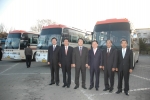 사진 왼쪽부터 윤정규 한국산업단지공단 기획상무이사, 이재훈 산업자원부 차관보, 김칠두 한국산업단지공단 이사장, 박근규 한국의류판매업협동조합연합회 회장, 김규만 대구경북봉제조합 이사