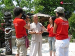 안동 하회마을에서 만난 무형문화재 김종흥씨는 2002년에 이어 태극전사들의 선전을 기원했다.