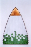 에르네스토 알바레스, Construction, 아크릴, 구리, 놋쇠, 나무, 110 x 75 cm