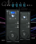 블랙색상의 슬림타워 케이스 D410