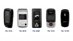 팬택계열이 멕시코 최대 사업자 ‘텔셀’(TELCEL)에 공급하는 신제품 5종.
 왼쪽부터 MP3 뮤직폰 ‘PG-1810’, 미니폰 ‘PG-3810’, 지문인식폰 ‘PG-6200’
