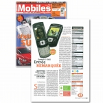 팬택계열(www.pantech.co.kr,부회장 朴炳燁)은 프랑스 이동통신 단말기 전문지 <모바일 매거진(Mobiles Magazine)>이 ‘성공적인 진출’이라는 제목