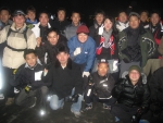 크레신산업 왕일웅 사장(두번째줄 좌에서 3번째)이 지난 29~30일, 무박 2일 일정으로 전사 임직원 100여명과 함께 한강 30km를 구보하며 “2007년 경영목표 달성을 위한 