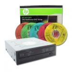 HP브랜드의 DVD-MULTI 1040i와 컬러 라이트스크라이브 미디어