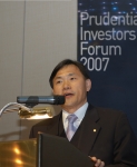 푸르덴셜투자증권은 여의도 63빌딩에서 5월16일(수)에 ‘Prudential Investors Forum 2007'를 개최한다. 사진은 정진호 사장.
