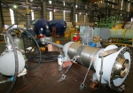 현대중공업이 세계 두 번째로 개발한 동(銅)파이프식 원유 출하 펌프. 
