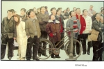 중국의　중견작가　冯杰(풍재) 작품 기억의 조각 望(조망) 225-130cm  Oil on canvas 2004-2005