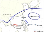제24호 태풍 ‘하기비스’ 이상 진로 모식도