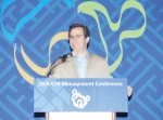 리처드 웨커 외환은행장이 22일 강원도 홍천에서 개최한 『2008 KEB Management Conference』에서 국내외 점포장 및 부서장 등을 대상으로 2008년도 경영계획을
