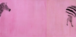 류지선작 행진| 한지에 지우개가루 | 100×50 (cm) | 2007 