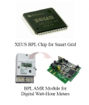 ‘ISPLC 2008’ 행사에서 선보이는 한국전기연구원의 전시물들. 스마트 그리드 시스템을 위한 24Mbps BPL(Broadband over Power Lines) 칩(상단)과 