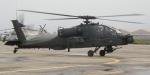 5월 19일 대한항공 부산 테크센터에 국내 처음으로 정비 입고된 AH-64D 헬기. 이 헬기는 국내에서 처음 창정비를 수행하는 미 육군의 주력 공격 헬기이다.