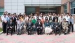 26일 충남발전연구원은 신창수 사무처장 퇴임을 기념하여 단체사진을 찍고 있다.