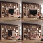 에든가구 회전거실서재장 가구