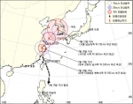 제7호 태풍‘갈매기(KALMAEGI)' 예상 진로(7월 18일 16시 발표)