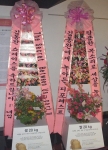 팬들이 보낸 김동완 쇼케이스 축하용 쌀화환
