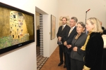 구스타프 클림트 (Gustav Klimt), '키스' 작품 탄생 100주년 기념 전시회를 참관한 오스트리아 하인츠 피셔(Dr. Heinz Fischer) 대통령(