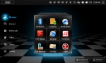 한컴이 리눅스 기반모바일 환경을 위해독자적으로 개발한 3D유저인터페이스(UI)를 이용한 홈스크린(HomeScreen)화면