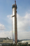 올해 3월경 완공될 현대엘리베이터의 초고속 엘리베이터 테스트타워 건축 전경