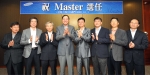 사진 왼쪽부터 황홍선, 공준진, 민병언, 이윤우부회장, 조태제, 고용선, 박영우, 김선기