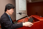 KT 최두환 SD부문장(사장)이 21일 서울 코엑스 인터콘티넨탈호텔에서 실시한 ‘인텔 캐피탈 테크놀로지 데이(Intel Capital Technology Day)’에서 인사말씀을 