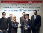 STX그룹이 폴란드 풍력발전단지 개발 컨소시엄과 총 220MW, 3억 유로(약 5,000억원) 규모의 풍력발전단지를 동유럽 지역에 개발하는 사업 협약(MOU)를 체결했다고 22일 