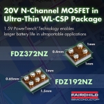 페어차일드, PowerTrench N-채널 WL-CSP MOSFET 출시