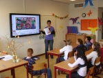 네덜란드 신설 초등학교에 설치된 삼성전자 전자칠판