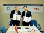 STX조선해양이 최근 터키선사인 덴사(Densa)와 83,000DWT급 벌크선 2척에 대한 계약을 체결했다. 사진 왼쪽은 오메르 사반치(Omer Sabanci) 덴사(Densa) 