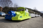 KAIST가 개발한  서울대공원에 설치된 온라인전기열차