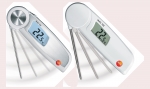 식품 온도를 간편하게 측정한 뒤, 접어서 편리하게 보관할 수 있는 온도계 testo 103과 testo 104
