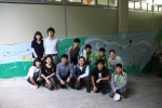 어두웠던 복지관 지하통로가 벽화로 새단장