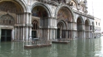 지구온난화로 침수 중인 이탈리아의 수상도시 베네치아의 성 마르코 광장