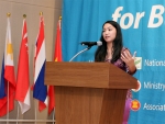 한아세안 청소년교류 행사 개막식이 2월 15일 국제청소년센터에서 한국과 아세안 10개국 100여명 청소년의 참가속에 열린 가운데, 아세안 의장국인 인도네시아의 PUTRI DWINA
