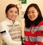 한국여자프로골프(KLPGA)투어의 간판 스타 서희경(25, 하이트)과 지난해 KLPGA 4관왕 이보미(24.하이마트)가 22일 열리는 건국대 학위수여식에서 골프지도전공 4학년을 마